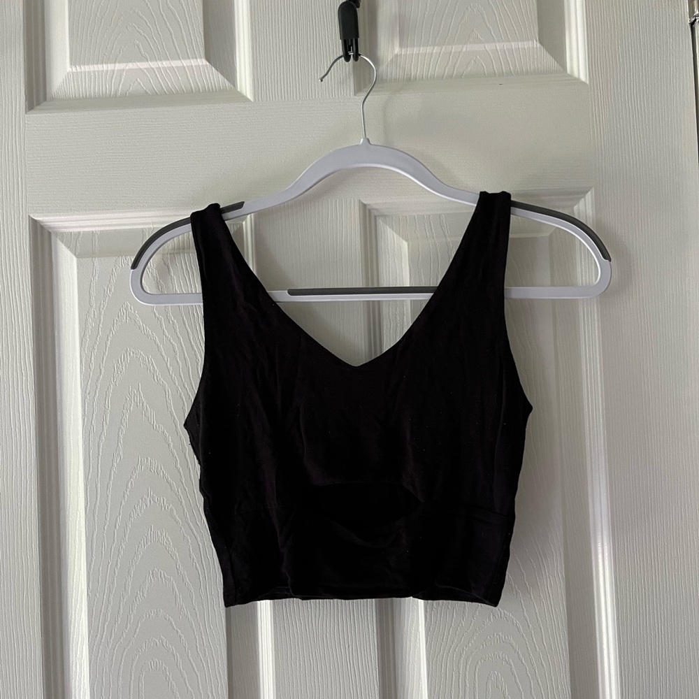 Black Sleeveless Crop Top
